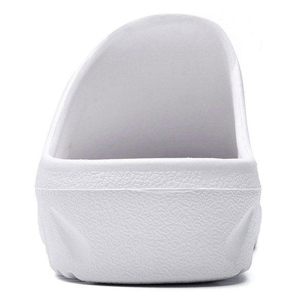 New White Unisex Garden Clog Sandals - Picture 4 of 7